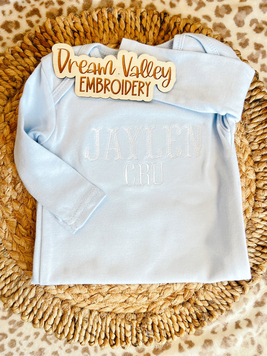 Girl/Boy Simple Name or Monogram Gown