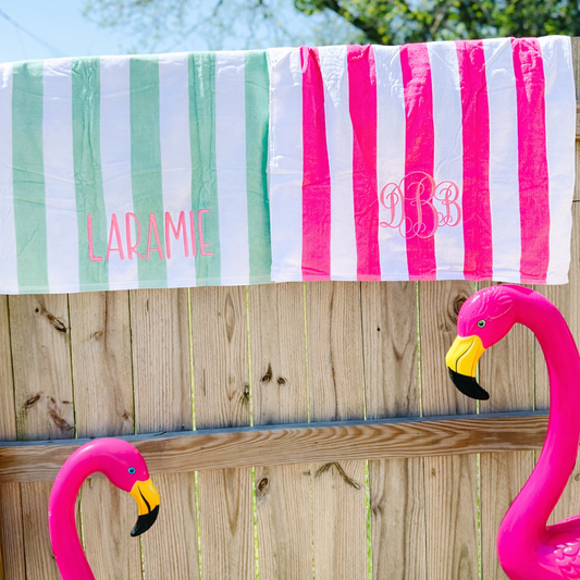 Personalized Beach Towel | Embroidered Beach Towel