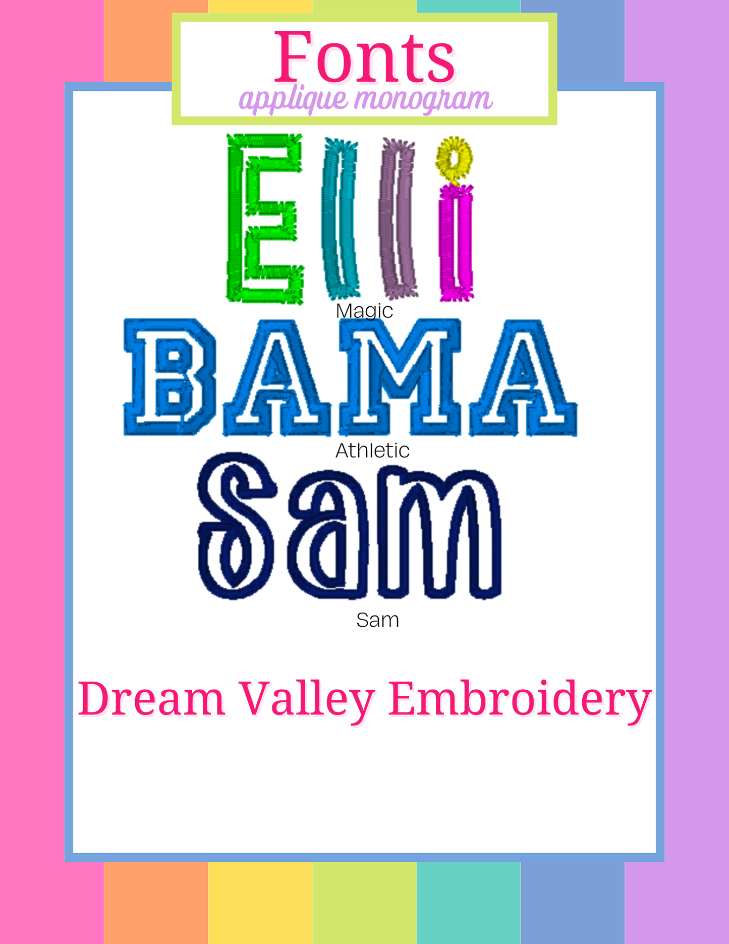 Personalized Canvas Tote- Pink Trim Monogram Bag