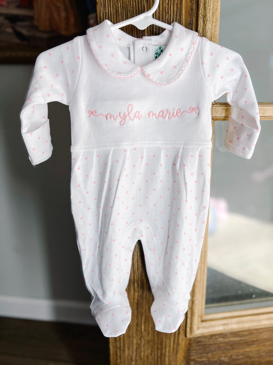 Collared Patterned Footies