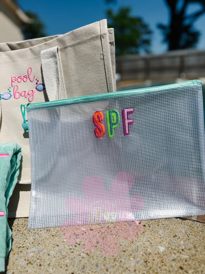 Personalized Mesh Zipper Pouches – Cute, Functional & Perfect for Everyday Use!