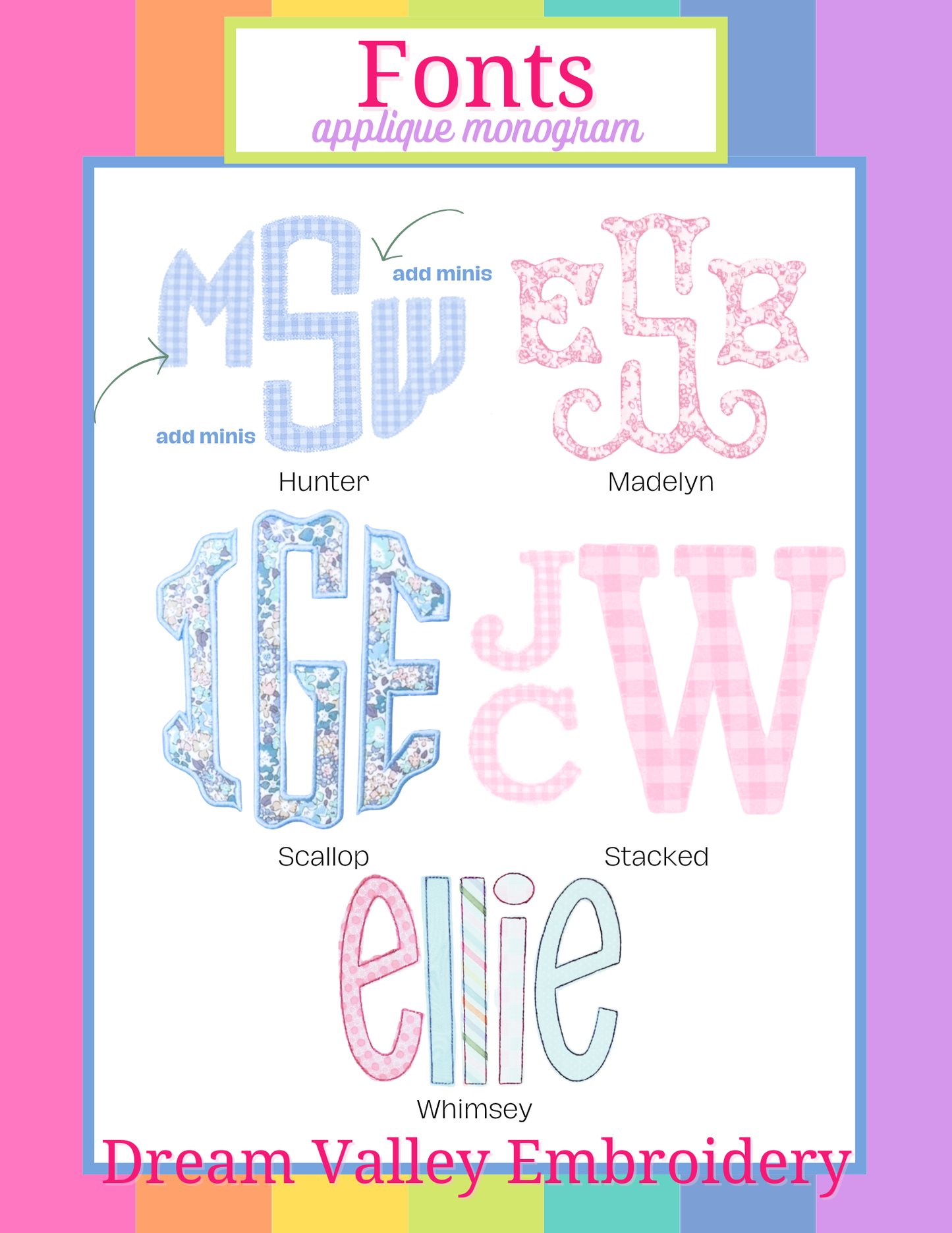 Personalized Canvas Tote- Pink Trim Monogram Bag