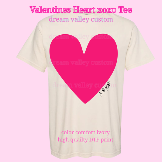 Heart xoxo tee
