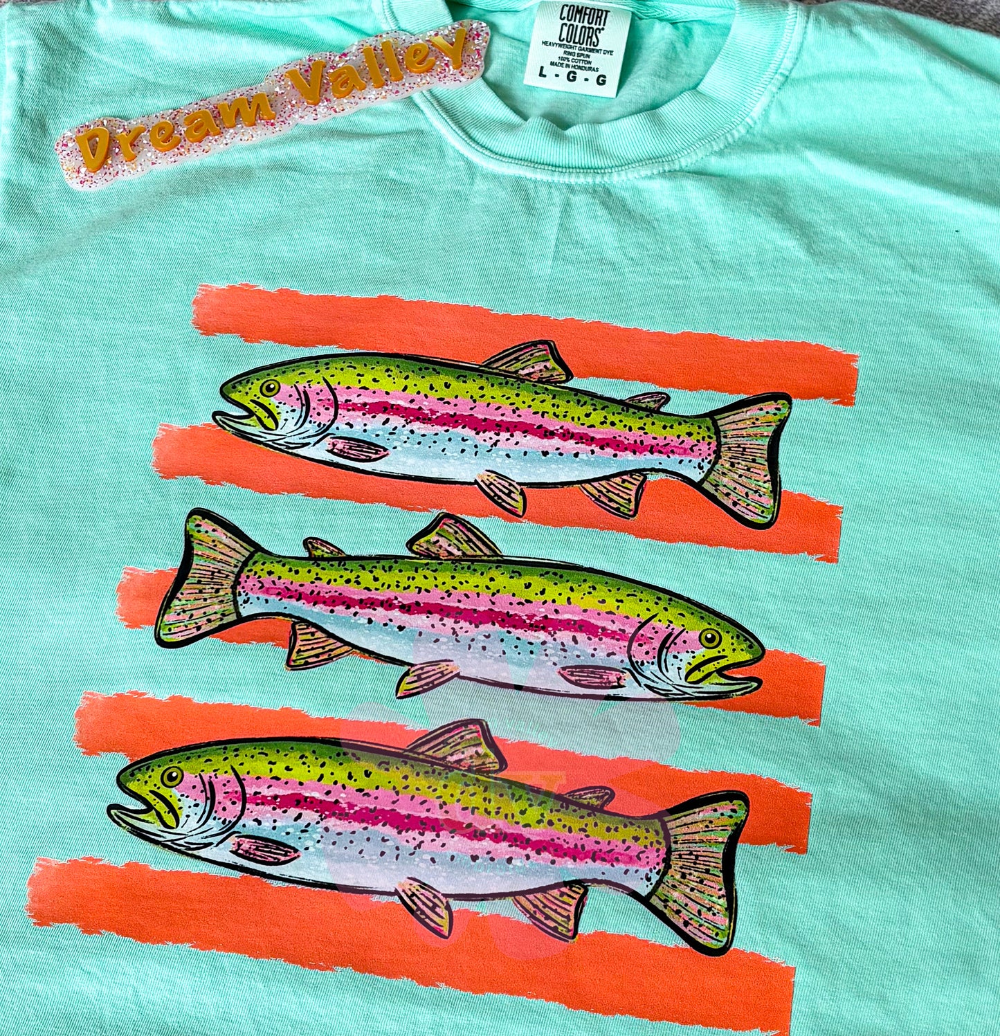 Vibrant Summer Fish Comfort Color Graphic Tee