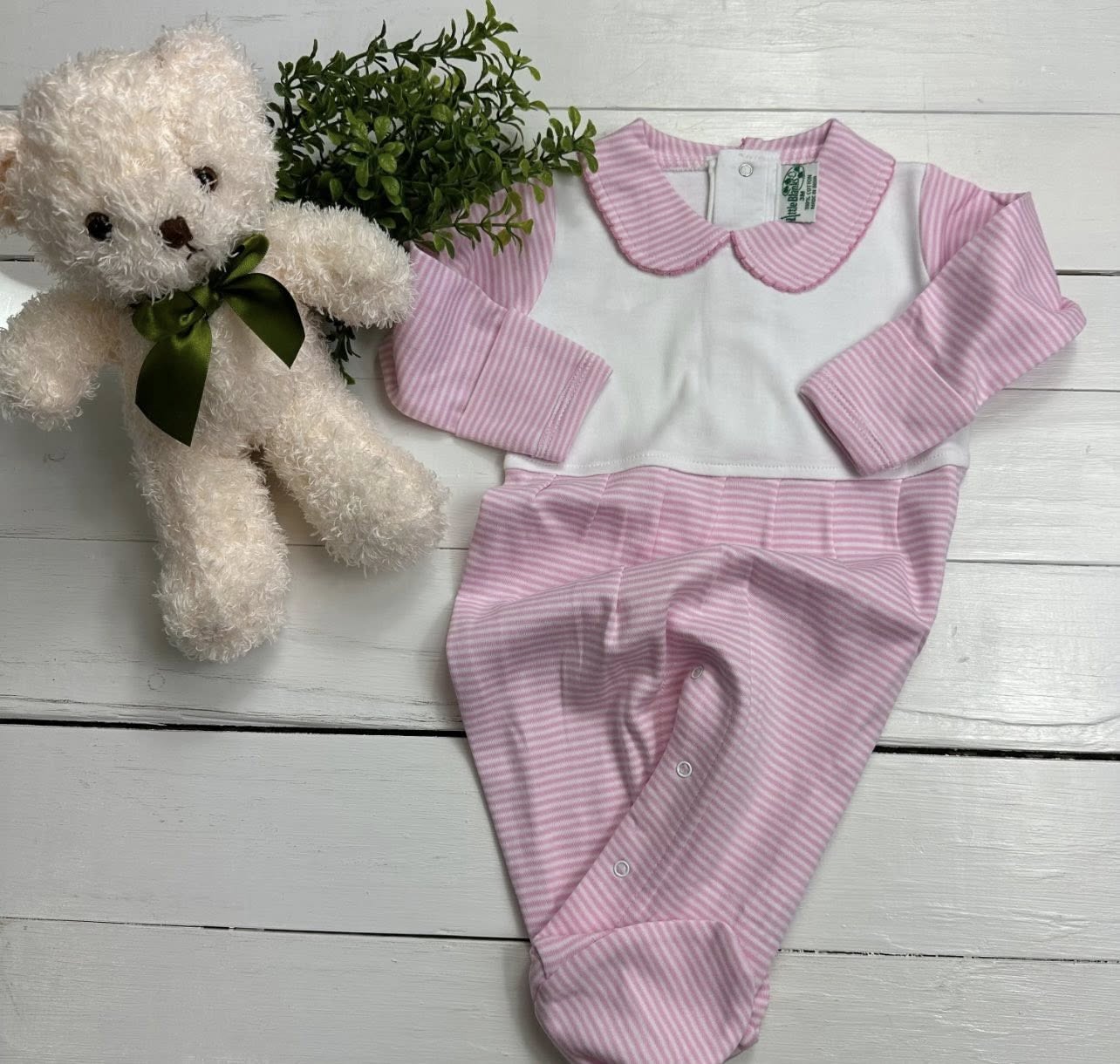 Collared Patterned Footies