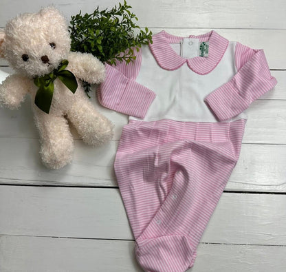 Collared Patterned Footies