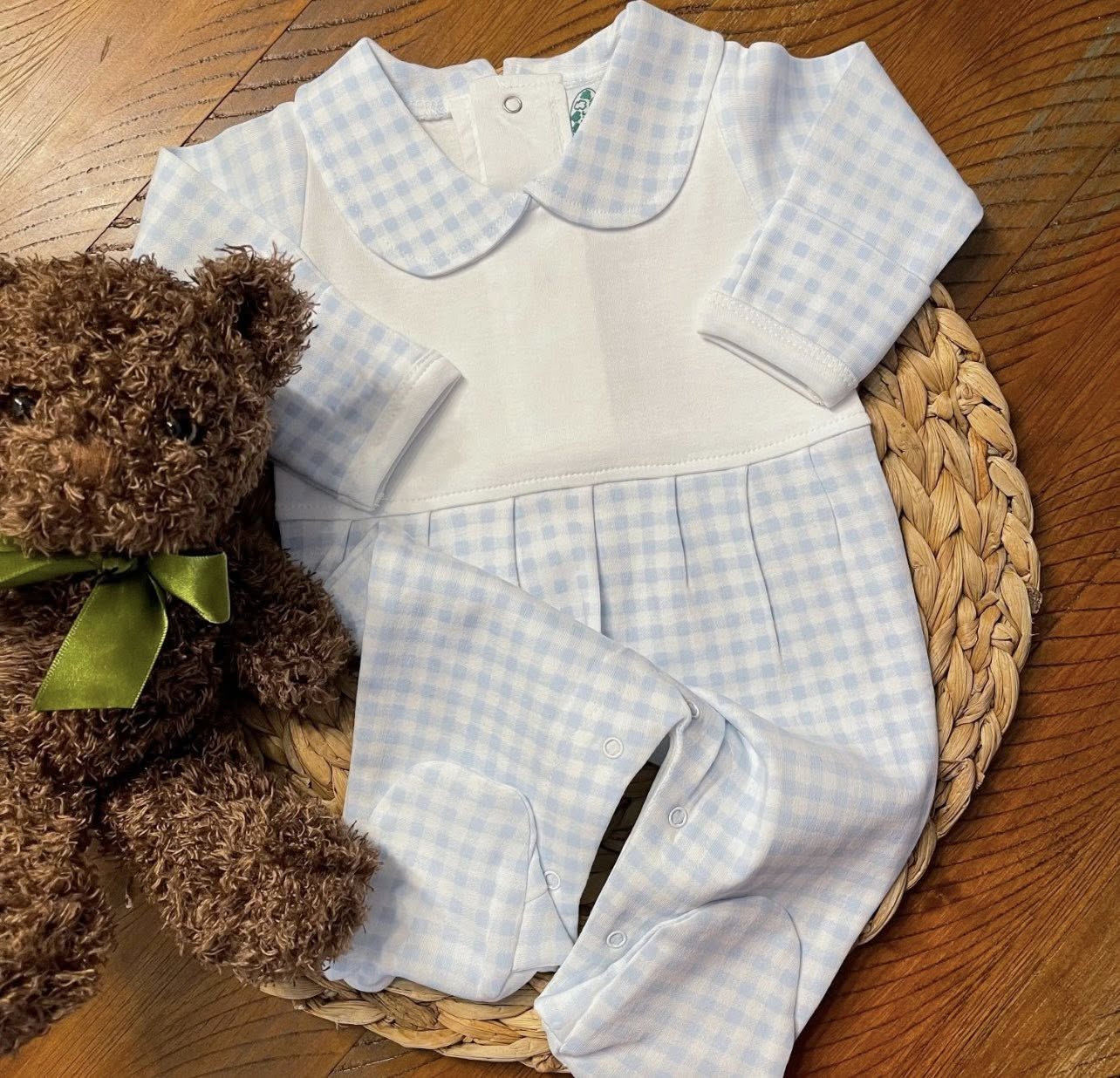 Collared Patterned Footies