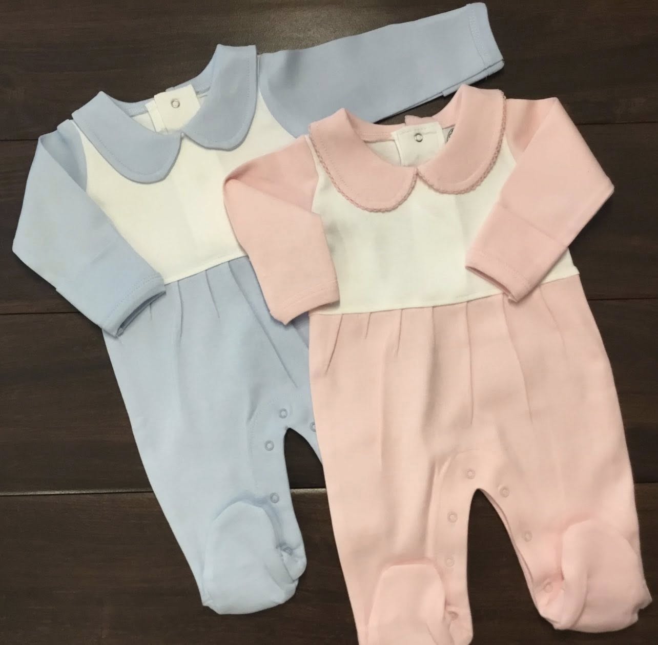 Collared Patterned Footies