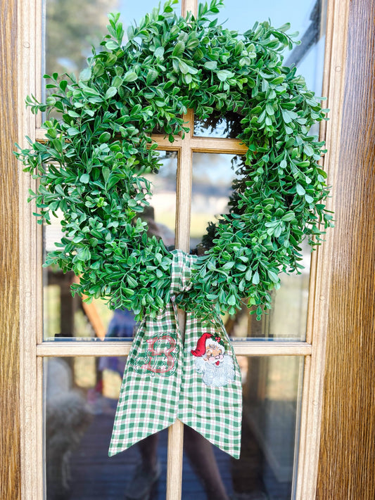 Santa Wreath Sash