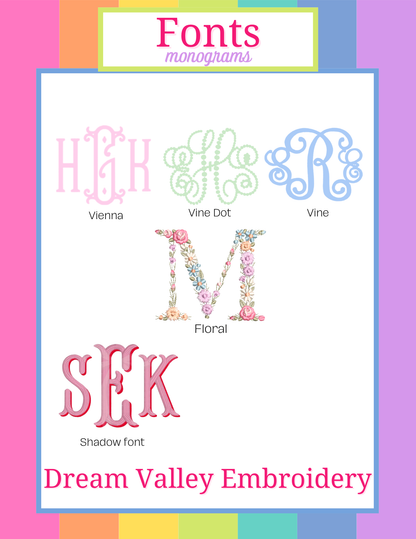 Personalized Canvas Tote- Pink Trim Monogram Bag