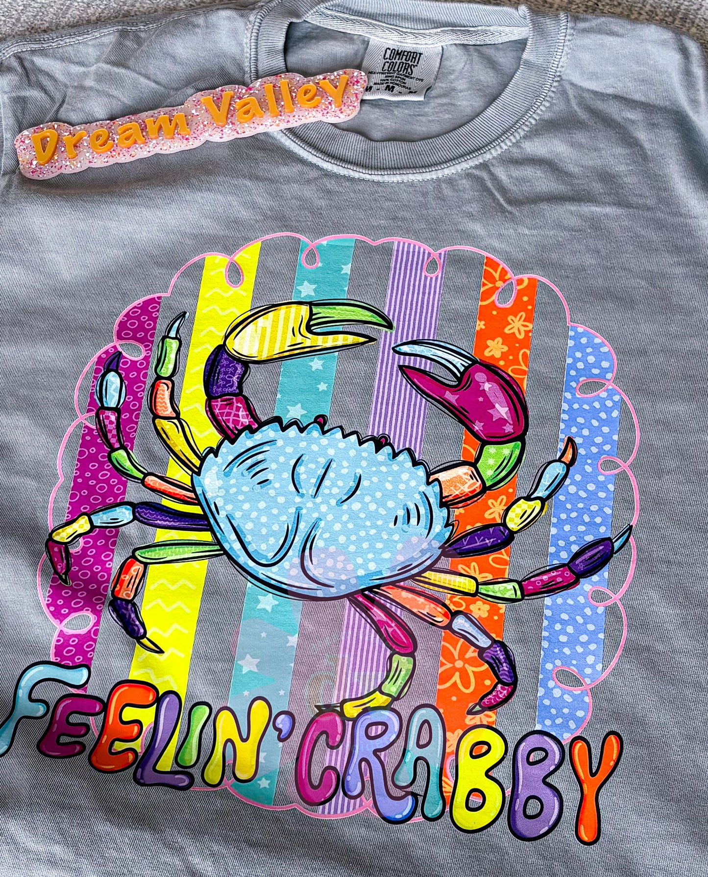 “Feeling Crabby” Comfort Color Graphic Tee