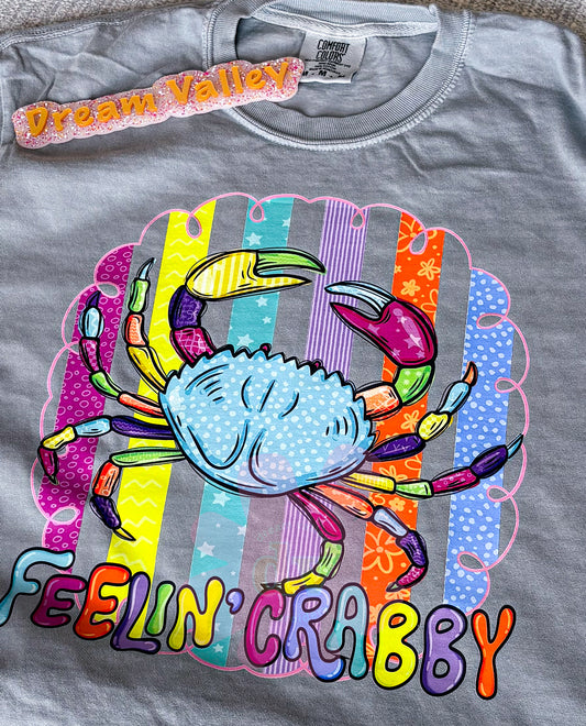 “Feeling Crabby” Comfort Color Graphic Tee