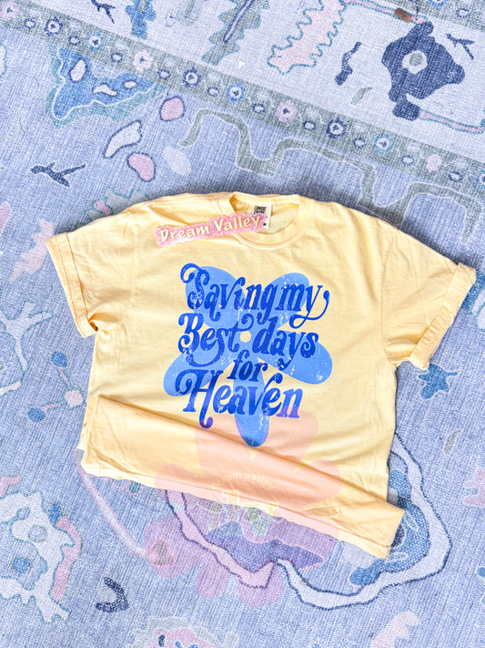 “Saving my Best Days for Heaven” Comfort Color Graphic Tee