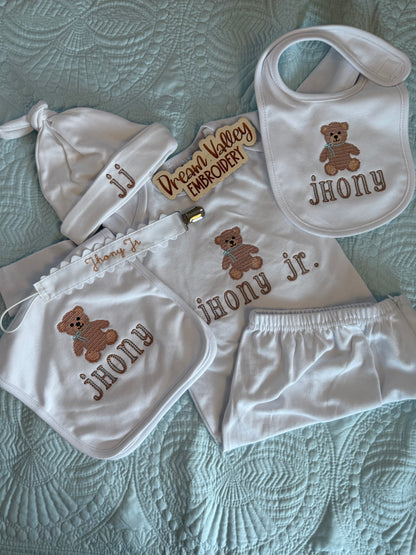 Custom Ruffle or Regular Bib | Boy or Girl pick your design