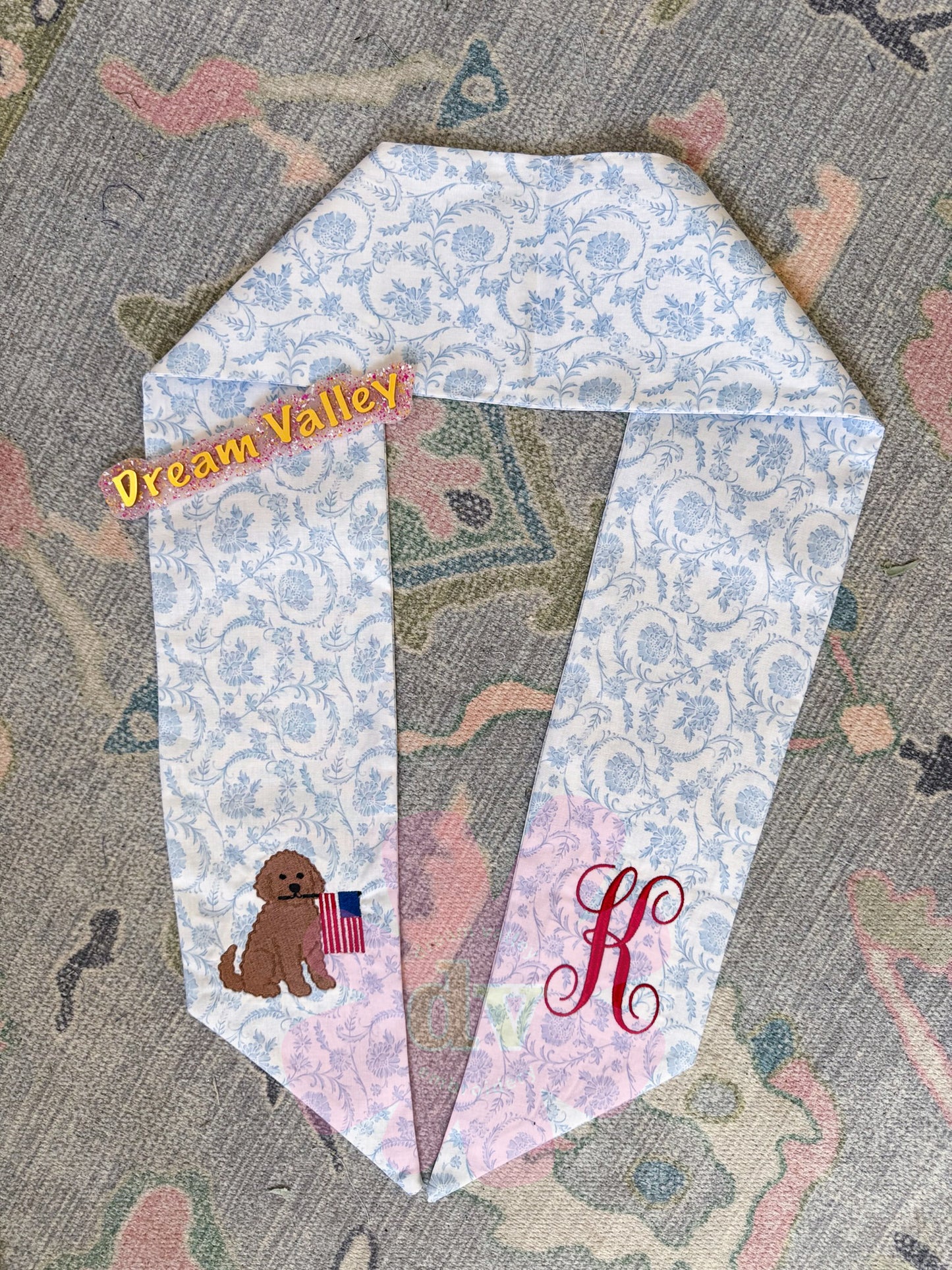 Patriotic puppy Wreath Sash