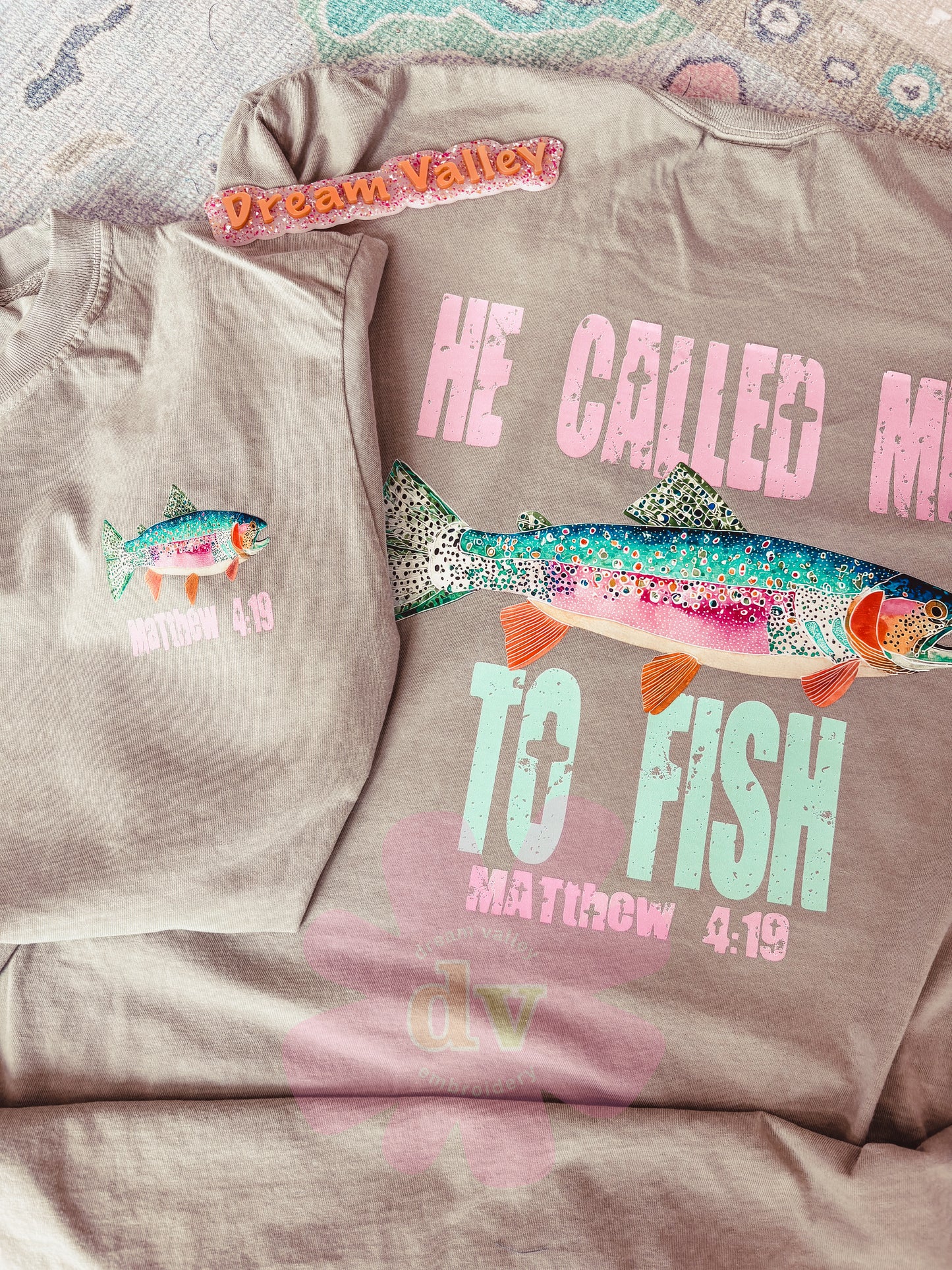 “He Called Me To Fish” Comfort Color Graphic Tee