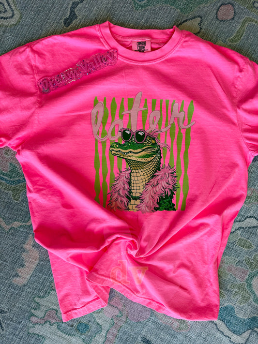 Adorable “Later” Gator Comfort Color Graphic Tee (Front Design)