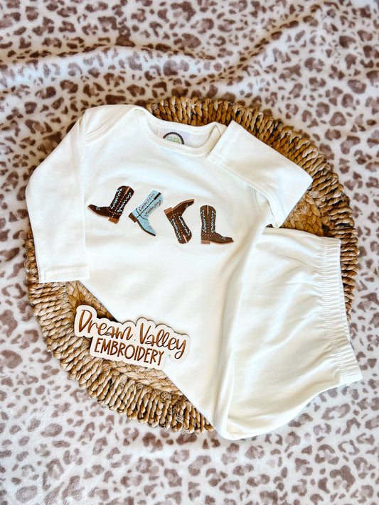 Fun Cowboy Boot Design (multiple products available)