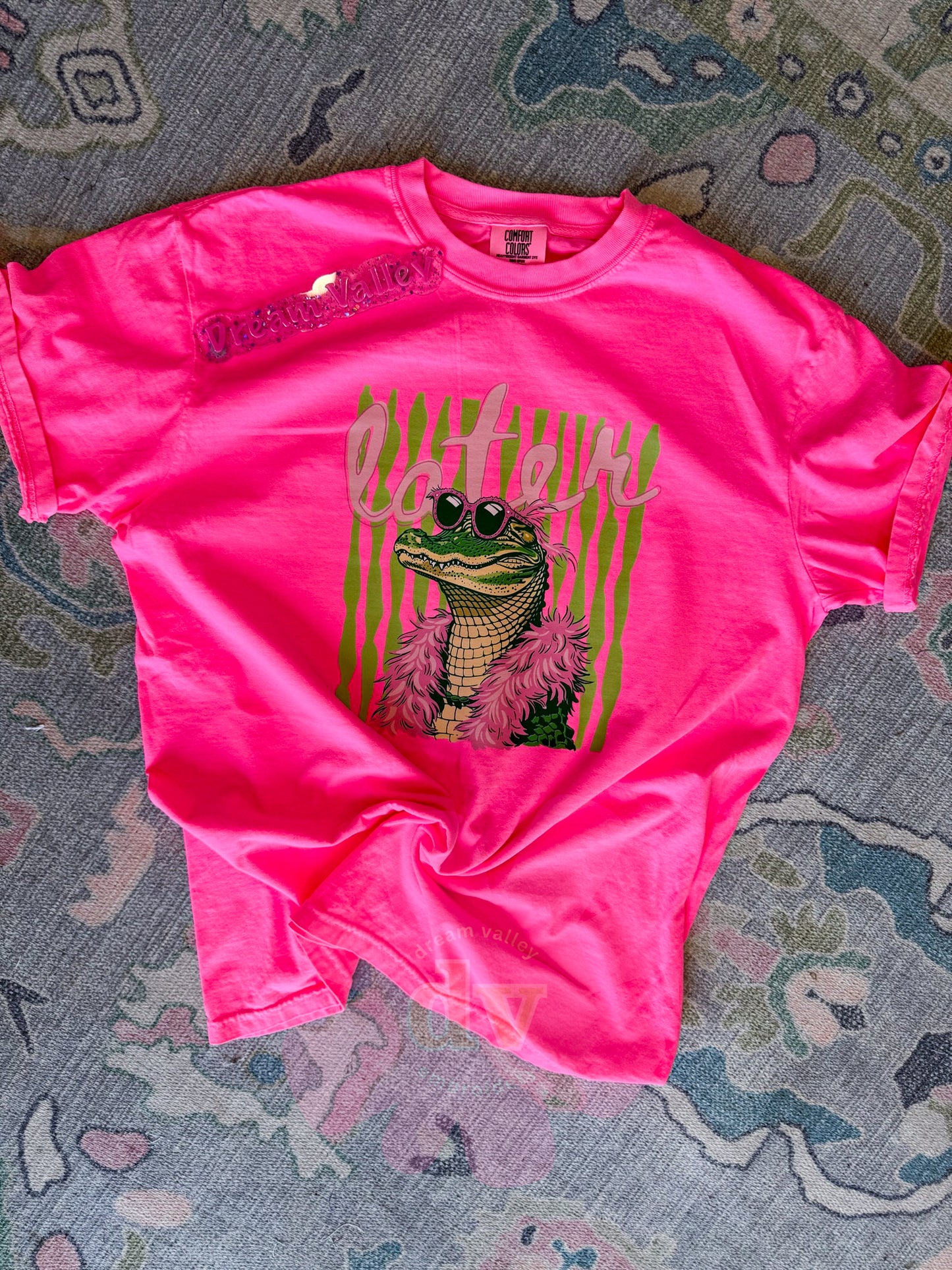 Adorable “Later” Gator Comfort Color Graphic Tee (Front Design)