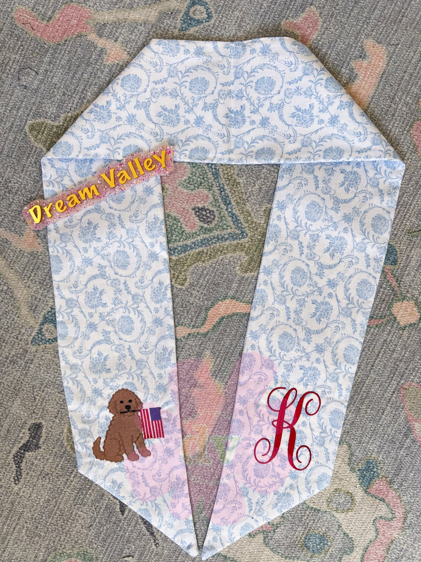 Patriotic puppy Wreath Sash