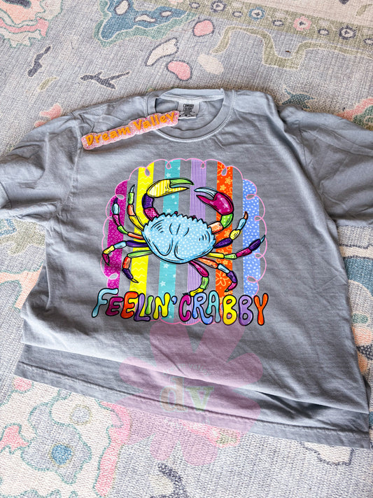 “Feeling Crabby” Comfort Color Graphic Tee