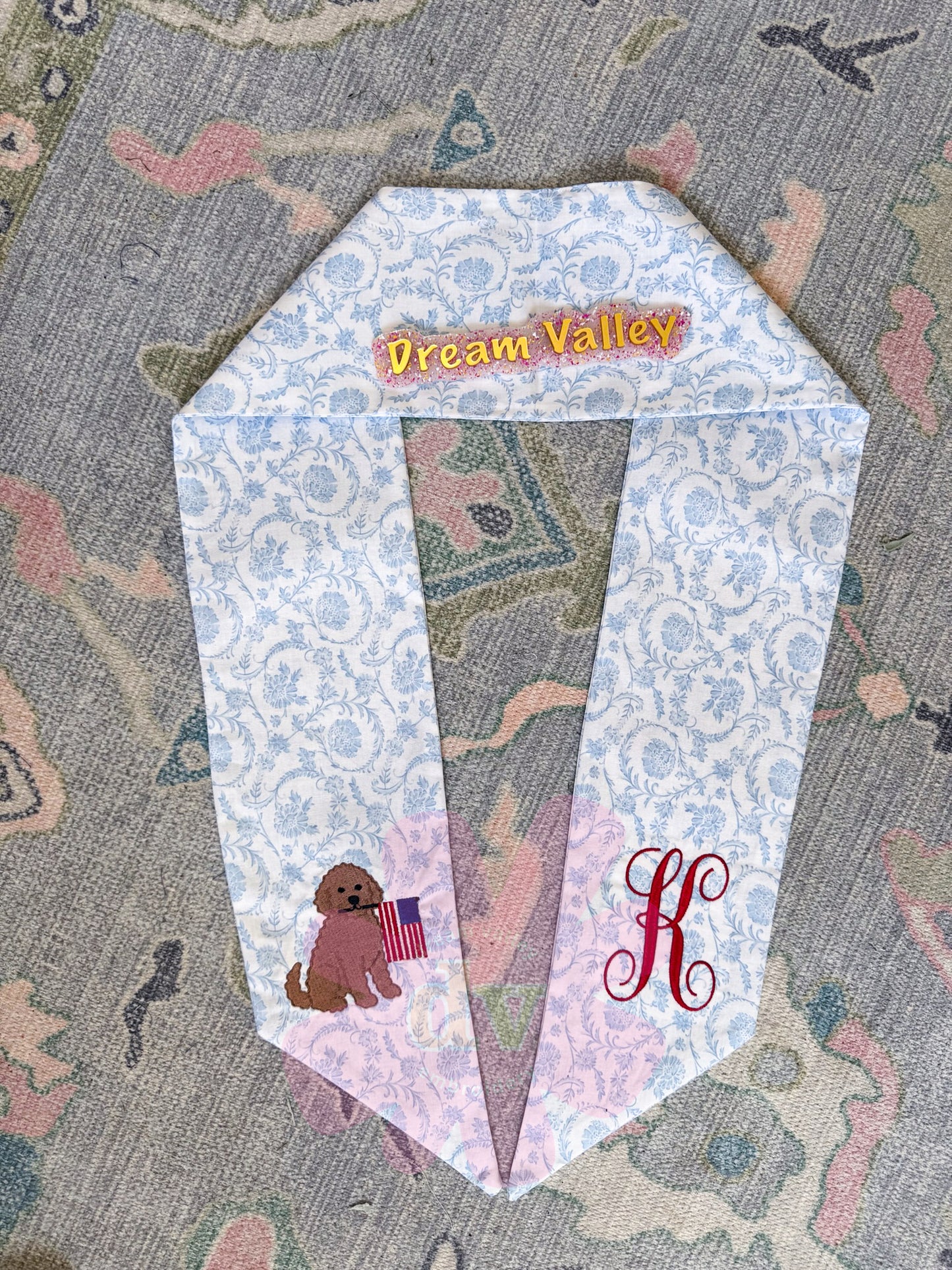 Patriotic puppy Wreath Sash