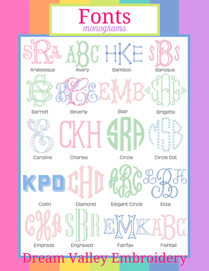 Personalized Canvas Tote- Pink Trim Monogram Bag