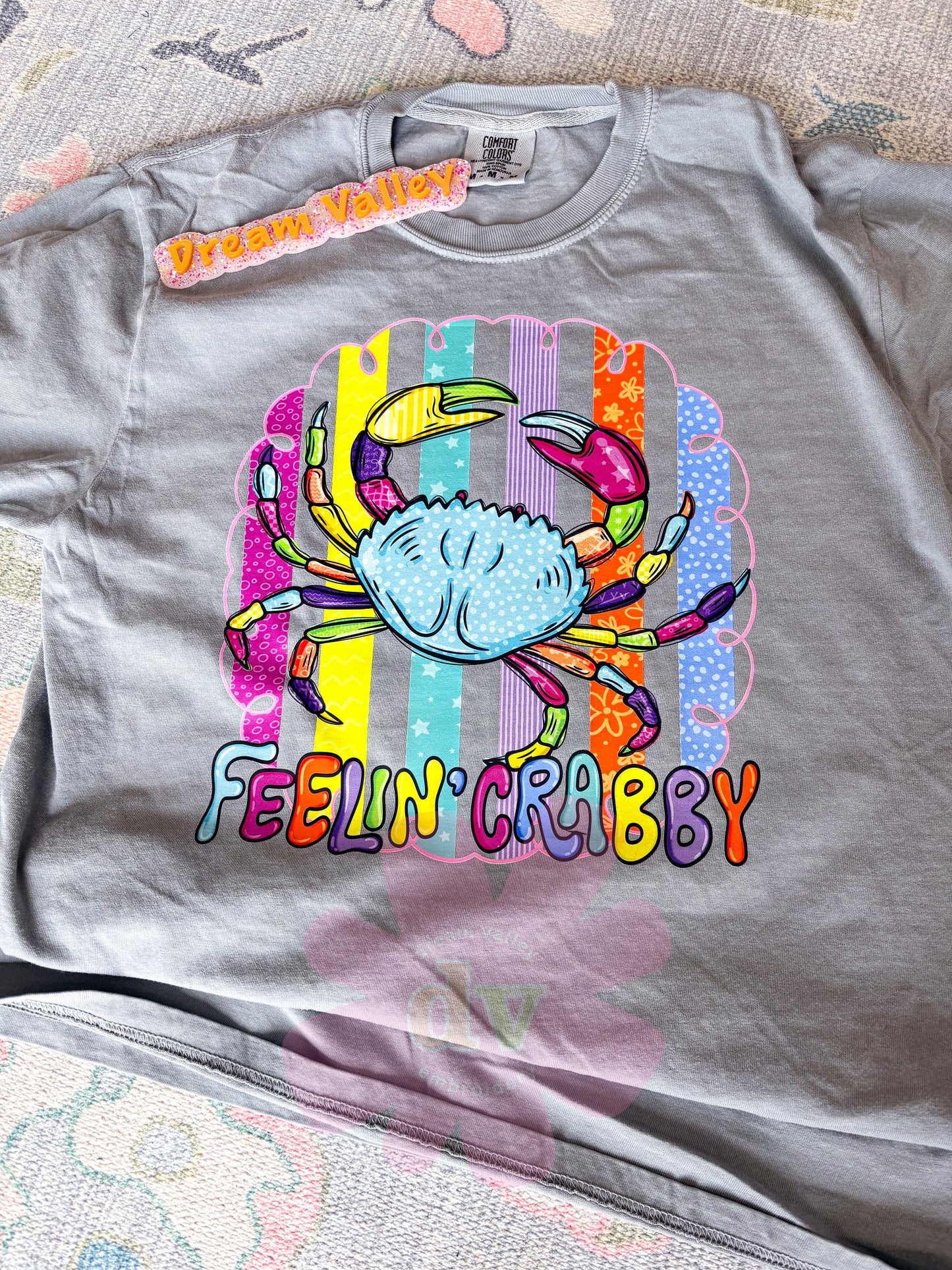 “Feeling Crabby” Comfort Color Graphic Tee