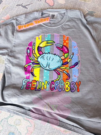 “Feeling Crabby” Comfort Color Graphic Tee