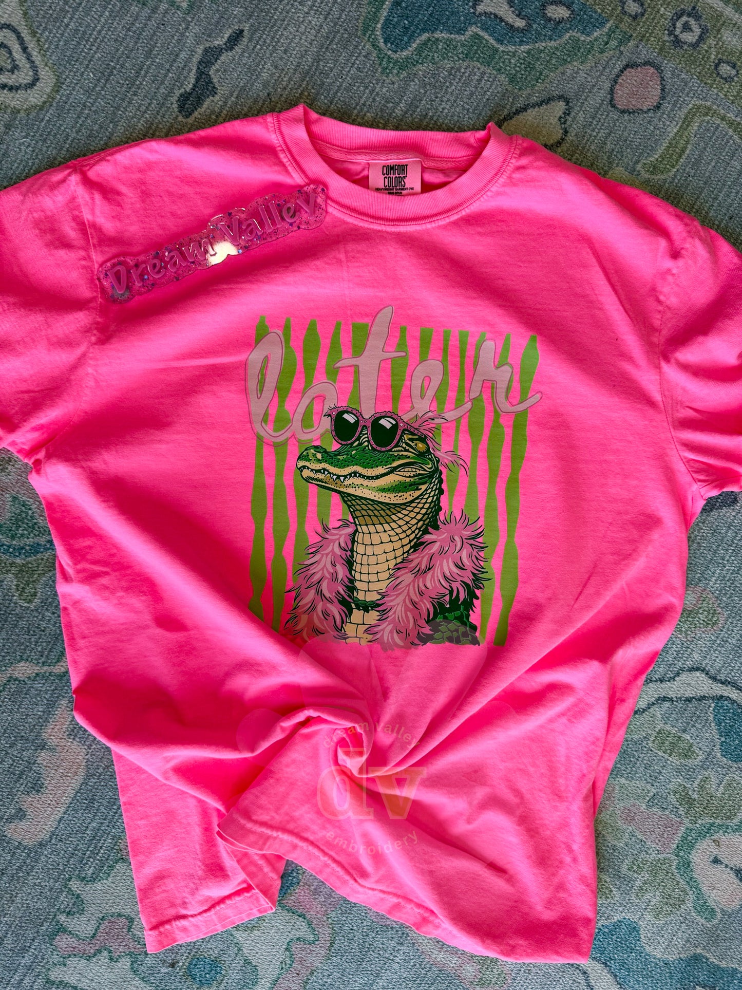 Adorable “Later” Gator Comfort Color Graphic Tee (Front Design)