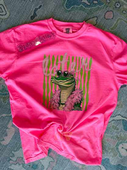 Adorable “Later” Gator Comfort Color Graphic Tee (Front Design)