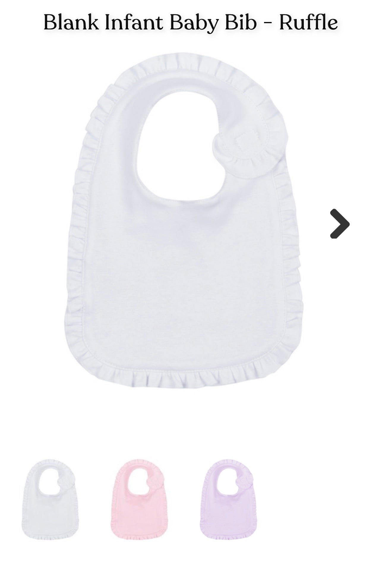 Custom Ruffle or Regular Bib | Boy or Girl pick your design