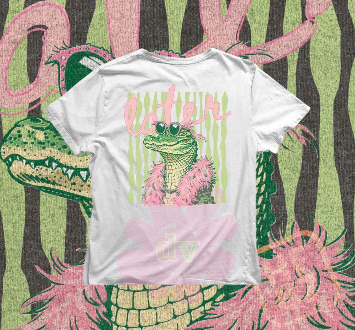 Adorable “Later” Gator Comfort Color Graphic Tee